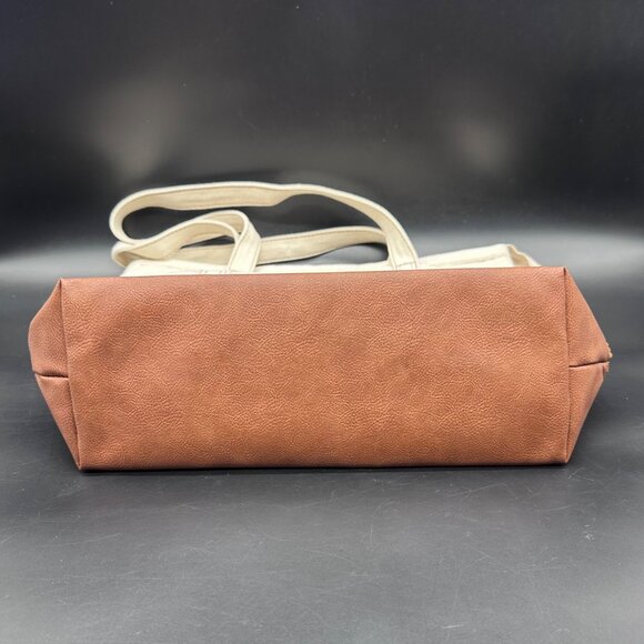 Lee Canvas Tote Bag Nautical Boat Carry All Preppy Shopper Double Handle Beige - Picture 4 of 12